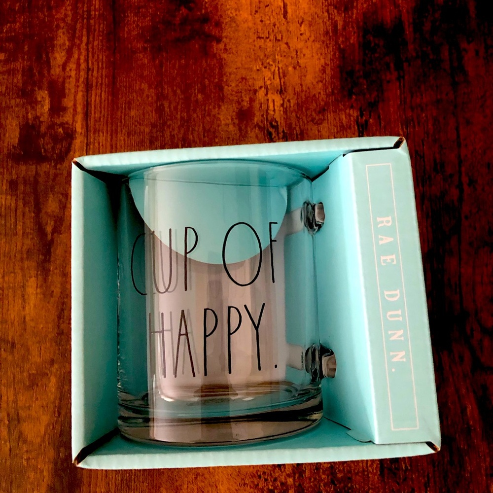 Rae Dunn - Glass Mug - Cup of Happy